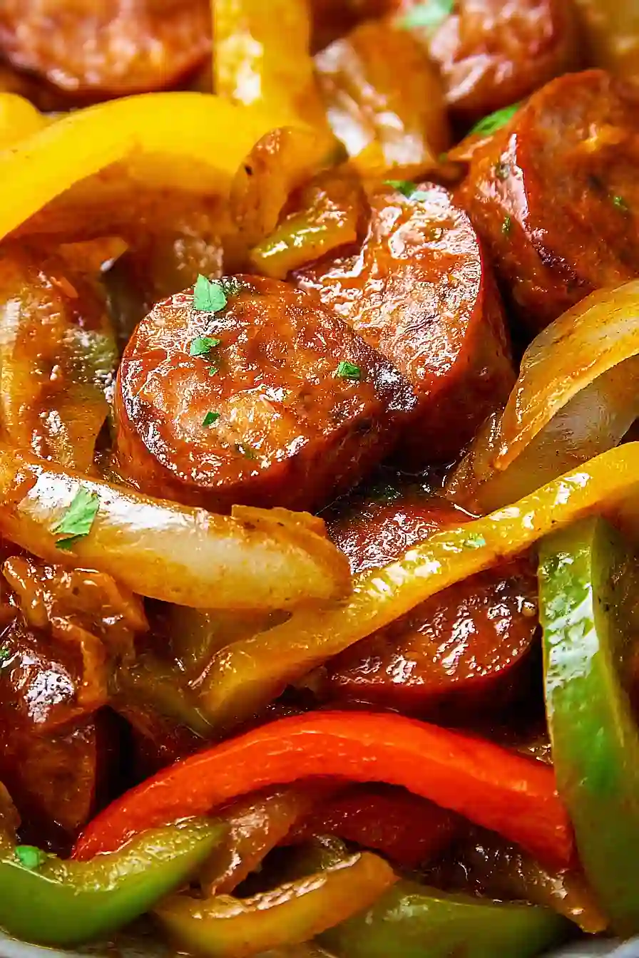 crockpot sausage and peppers