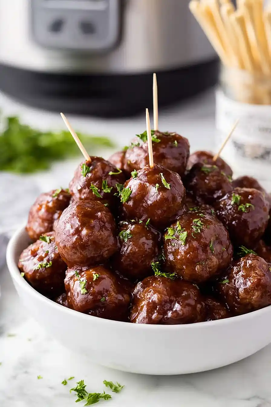 crockpot cocktail meatballs