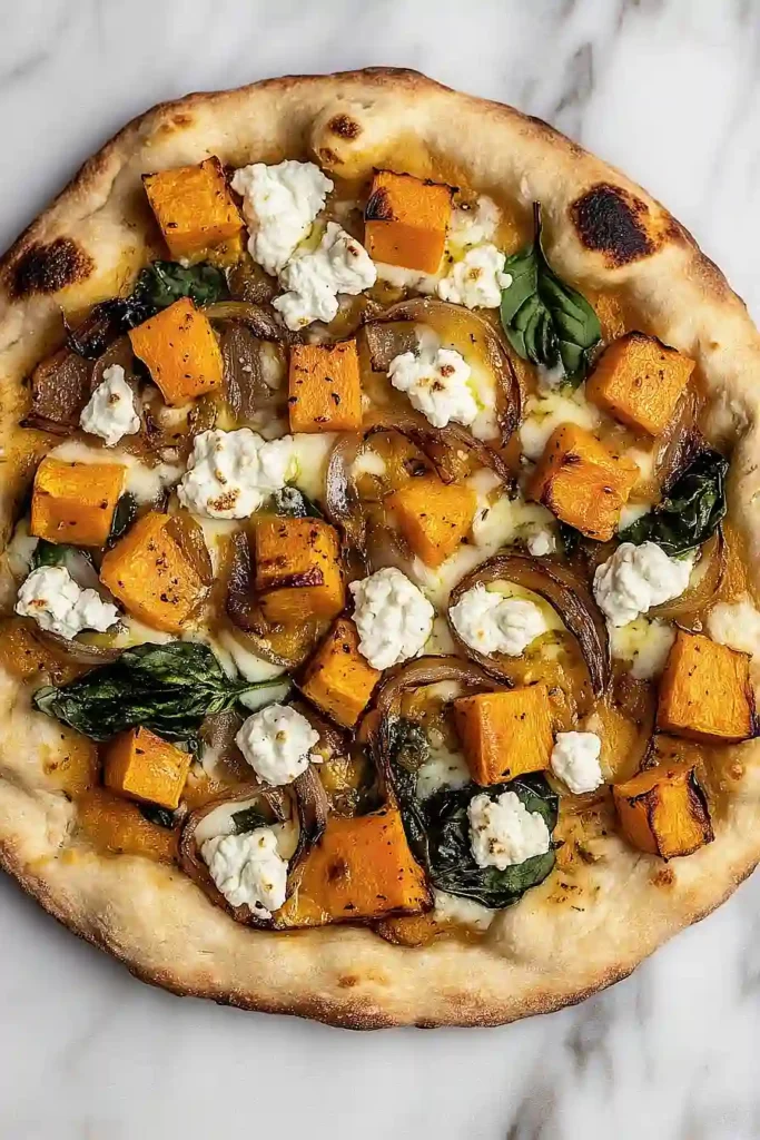 roasted butternut squash pizza