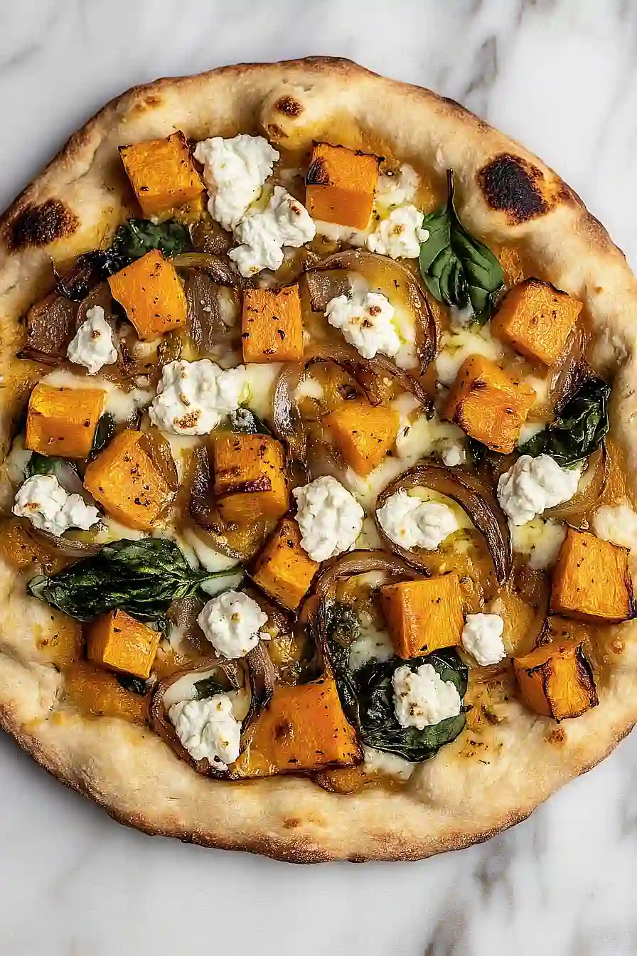 roasted butternut squash pizza