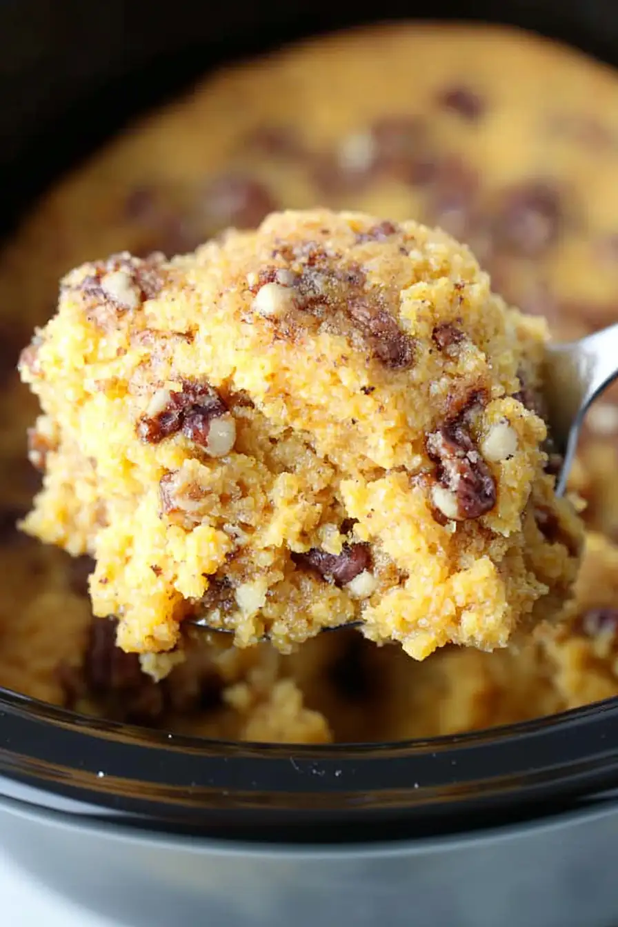 crockpot pumpkin dump cake 