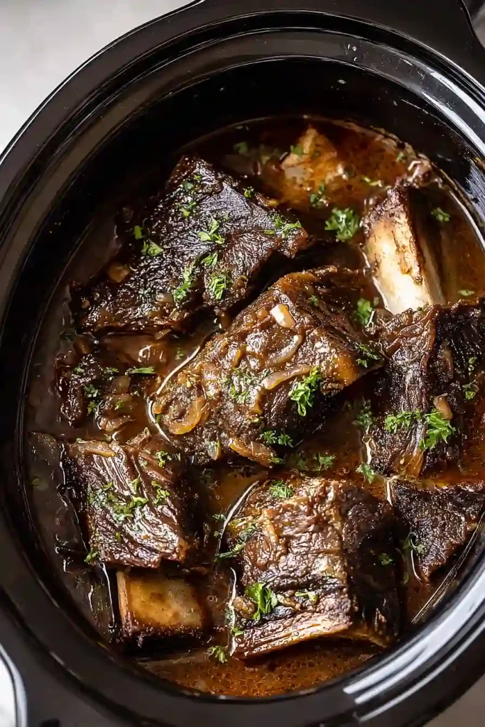 crockpot braised short ribs
