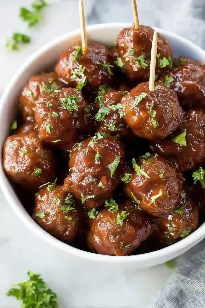 crockpot cocktail meatballs