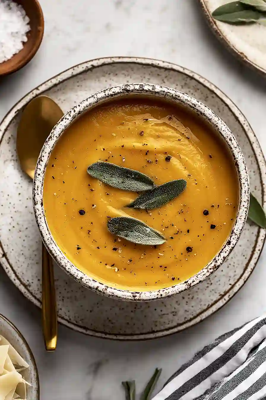 roasted butternut squash and leek soup