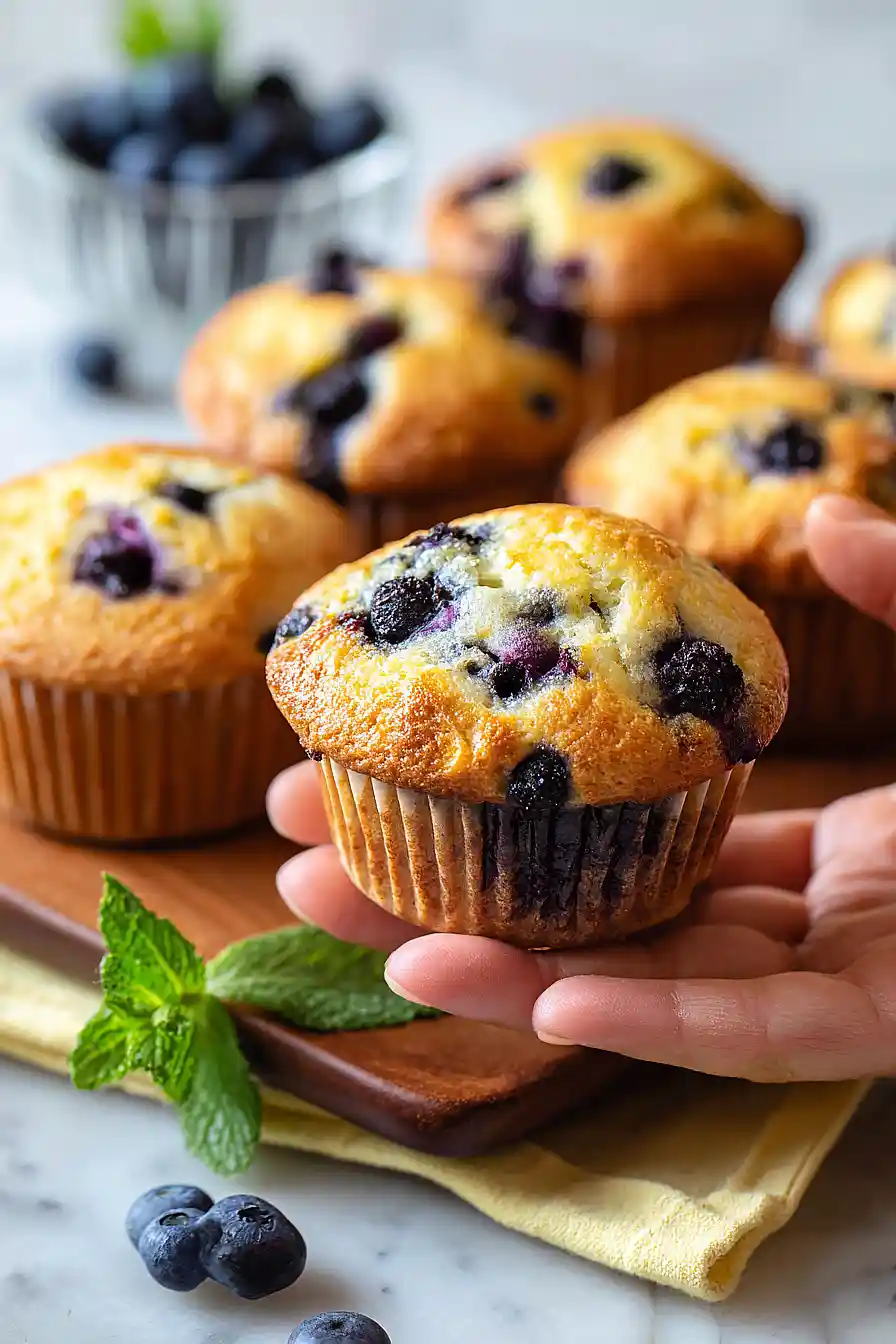 blueberry greek yogurt muffins