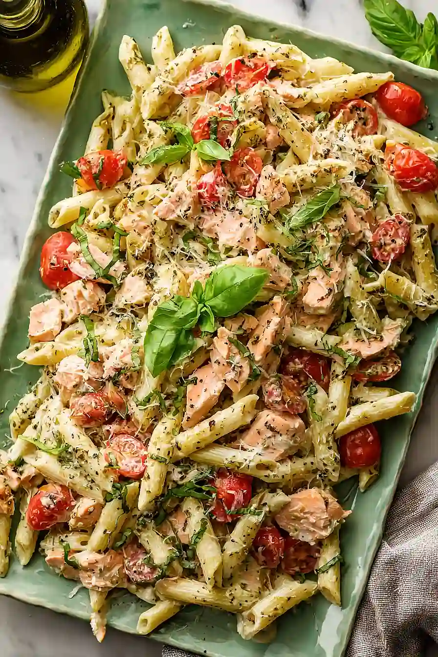 salmon pasta salad