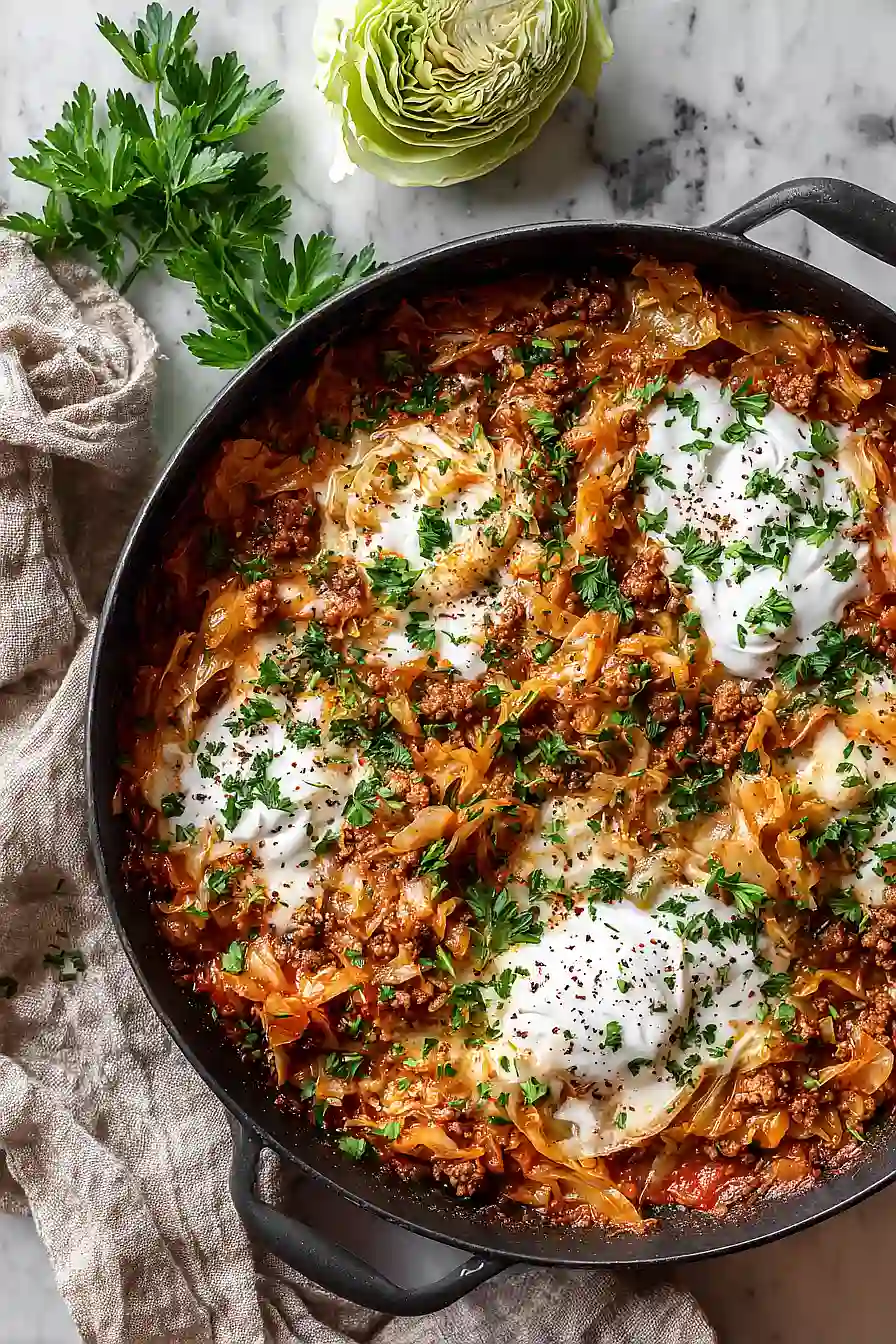 cabbage and rice casserole