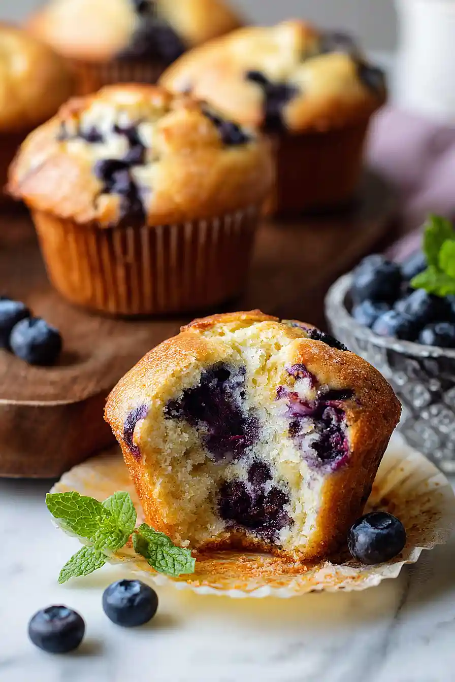 blueberry greek yogurt muffins