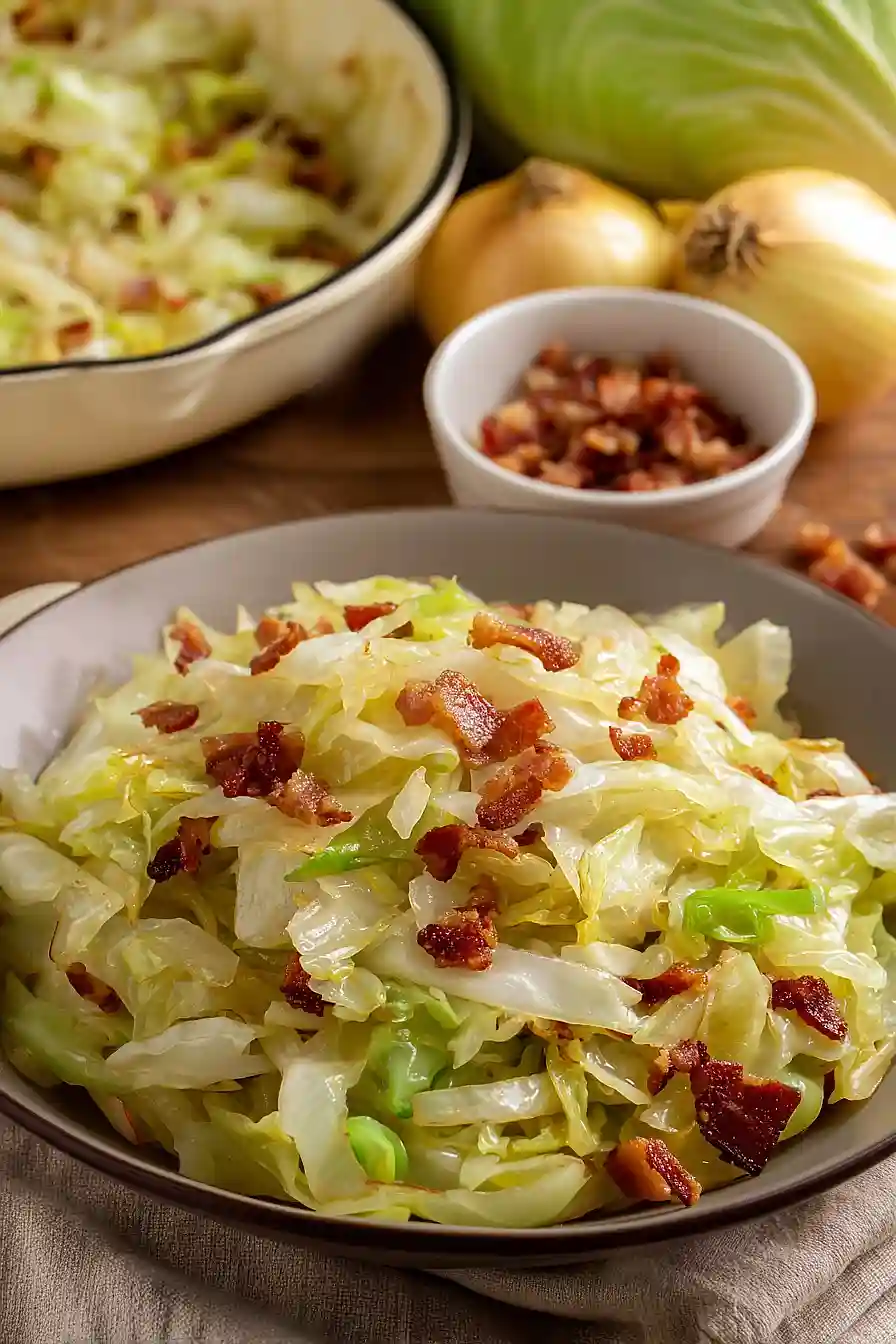 fried cabbage