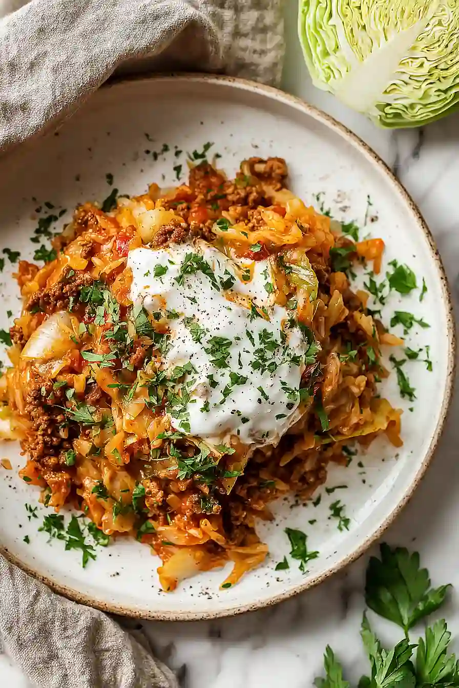 cabbage and rice casserole