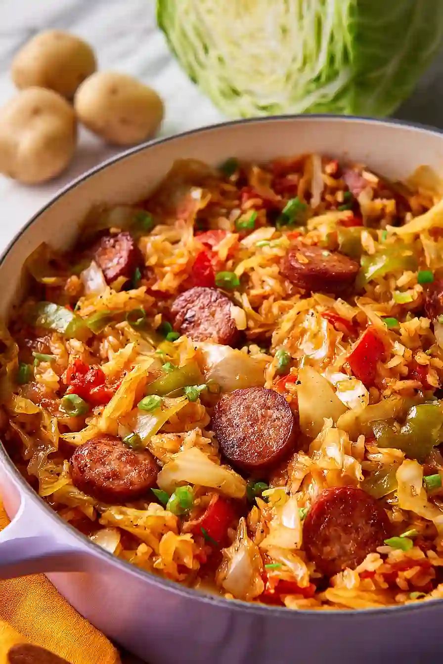 cabbage jambalaya