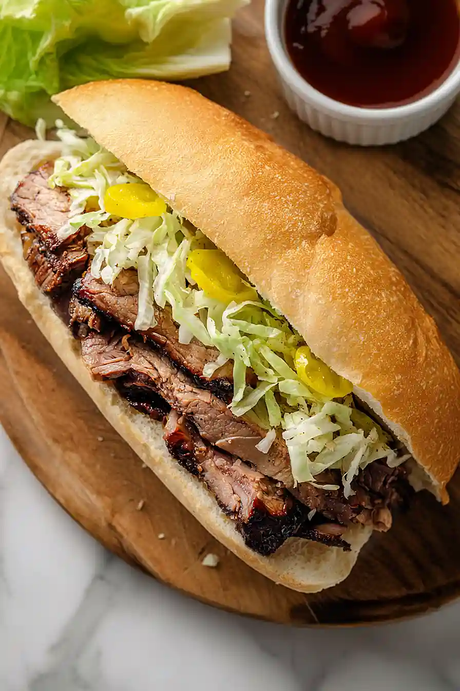 brisket hoagie