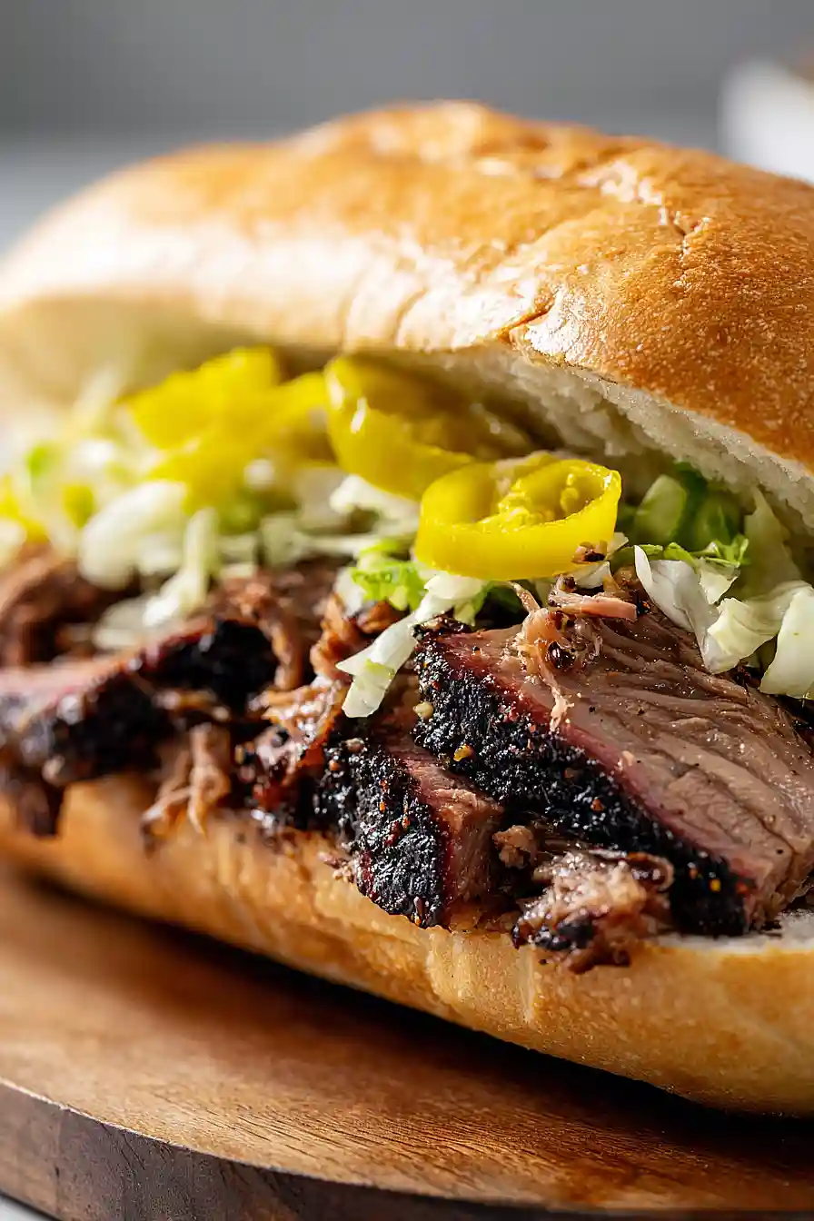brisket hoagie