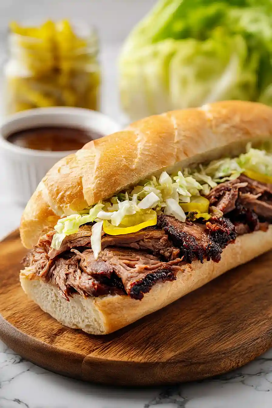 brisket hoagie