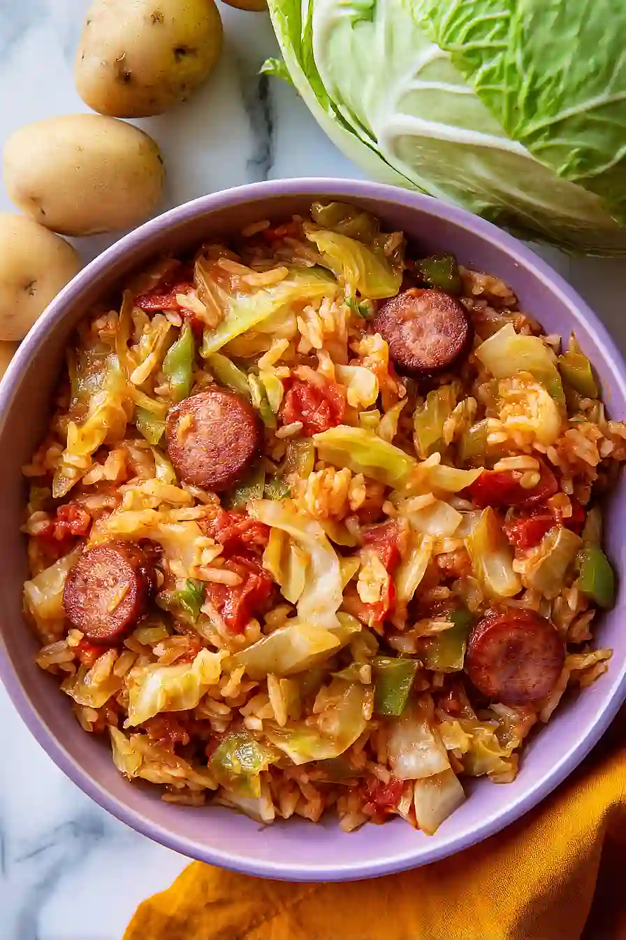 cabbage jambalaya