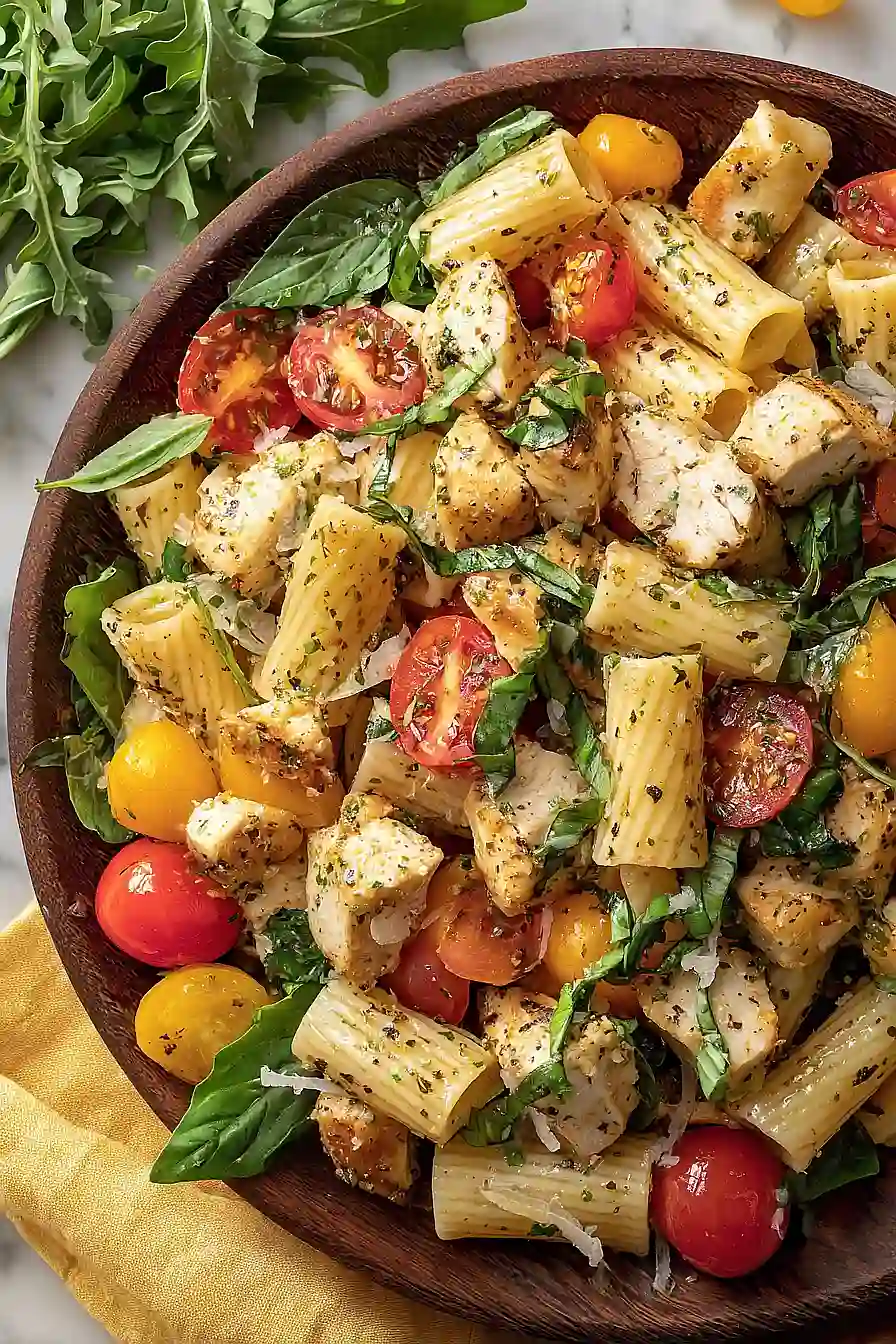 mediterranean chicken pasta salad