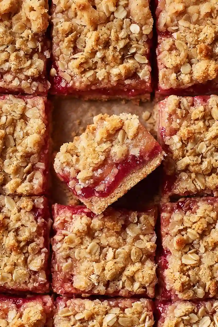 rhubarb crumble bars