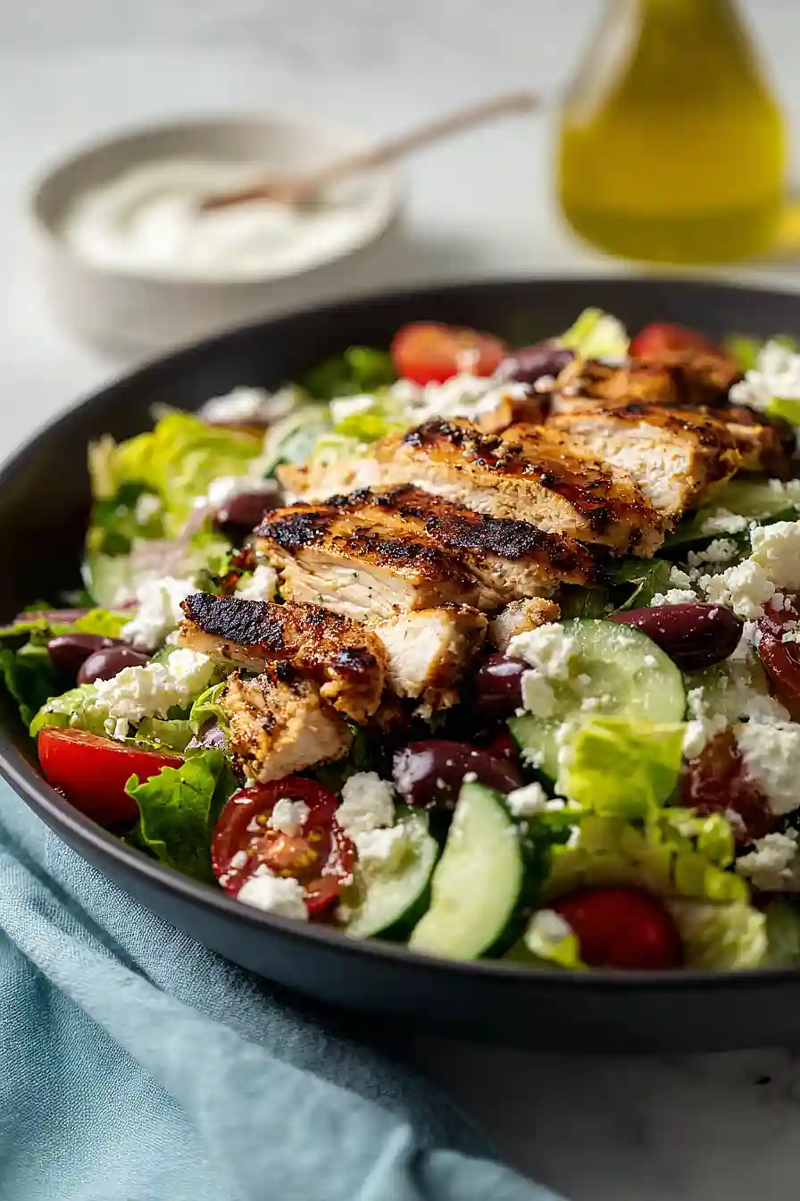 greek grilled chicken salad