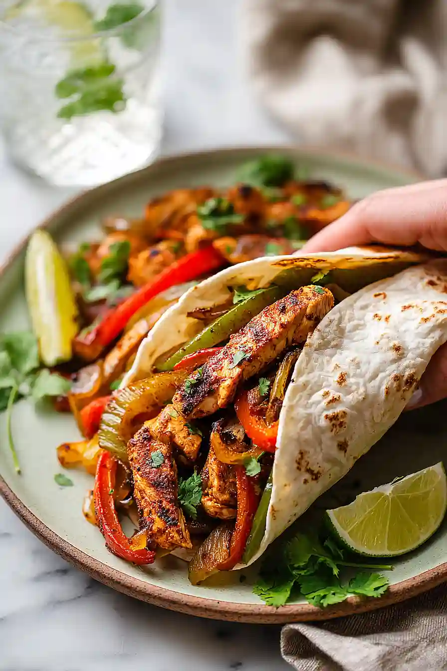 grilled chicken fajitas