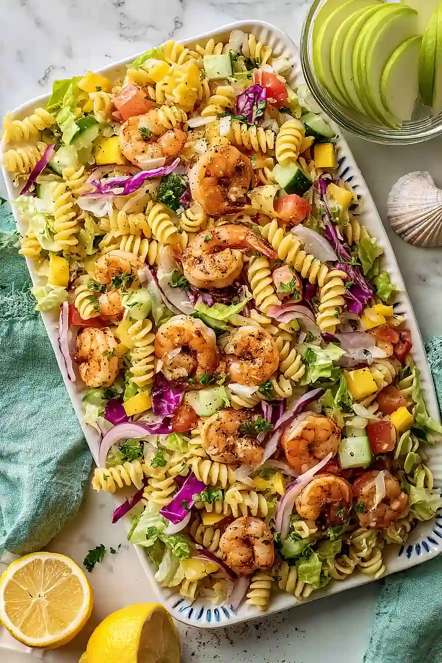 mediterranean shrimp pasta salad