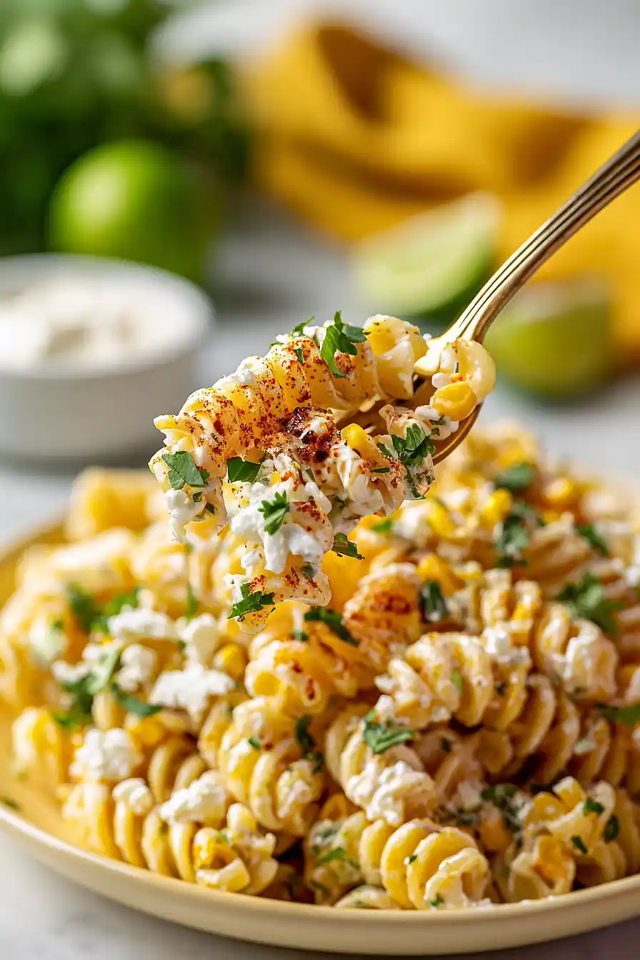 elote pasta salad greek yogurt