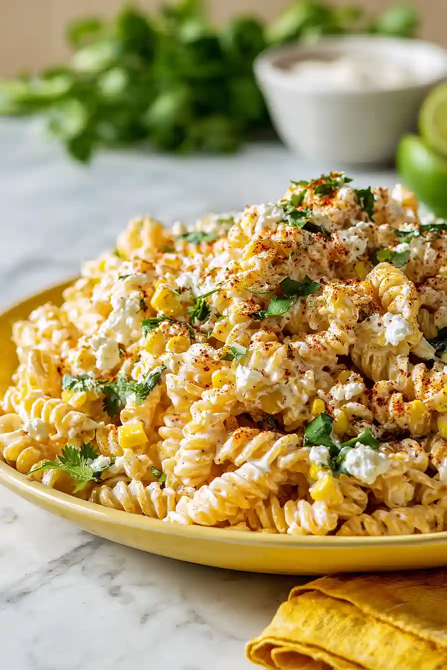 elote pasta salad greek yogurt