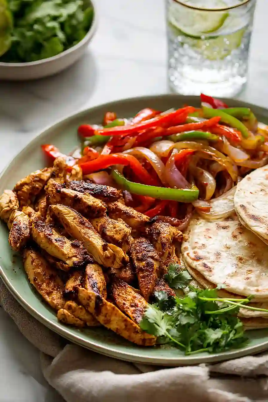 grilled chicken fajitas