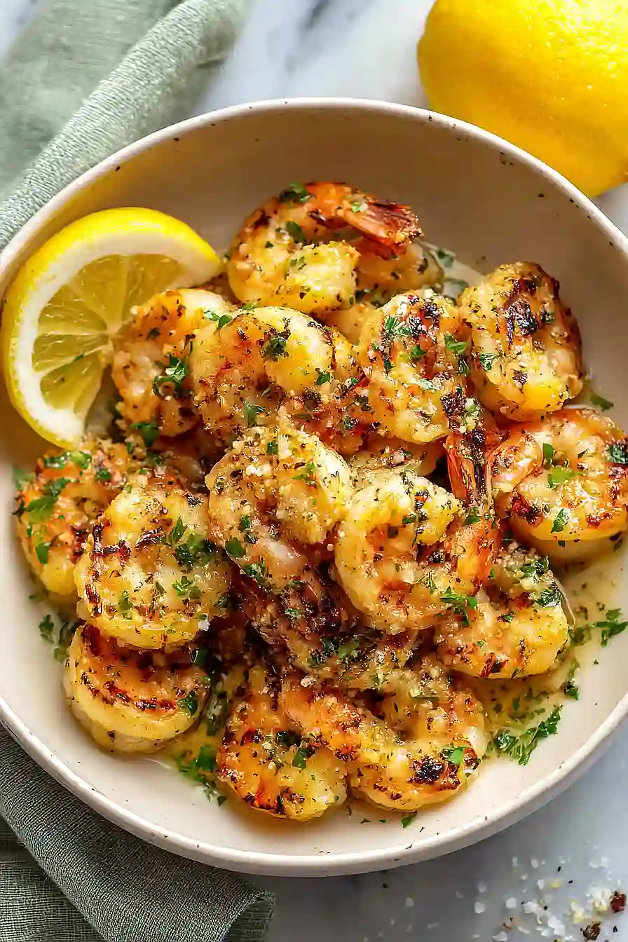 lemon garlic grilled shrimp