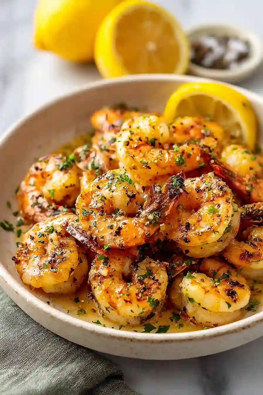 lemon garlic grilled shrimp