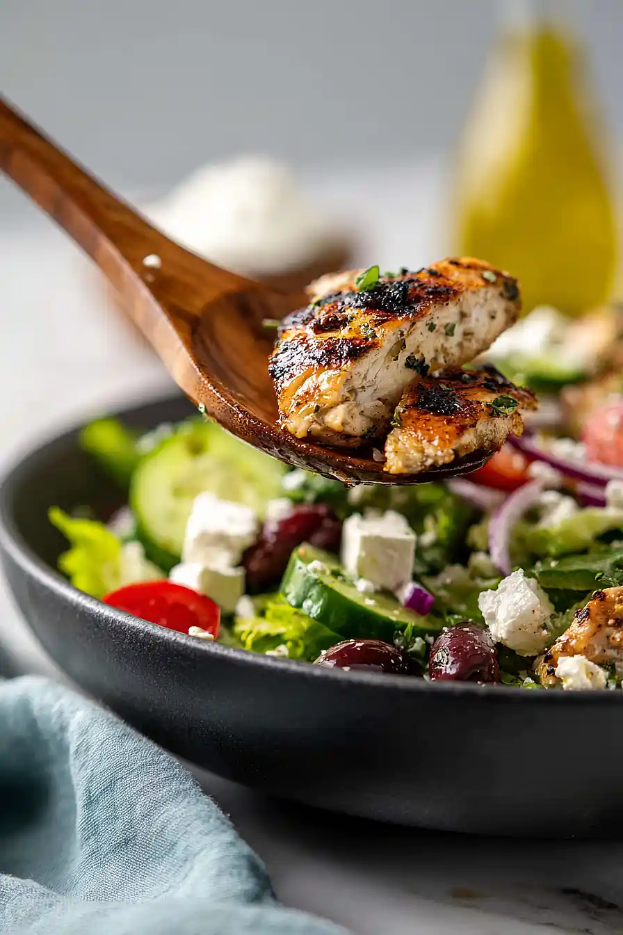 greek grilled chicken salad