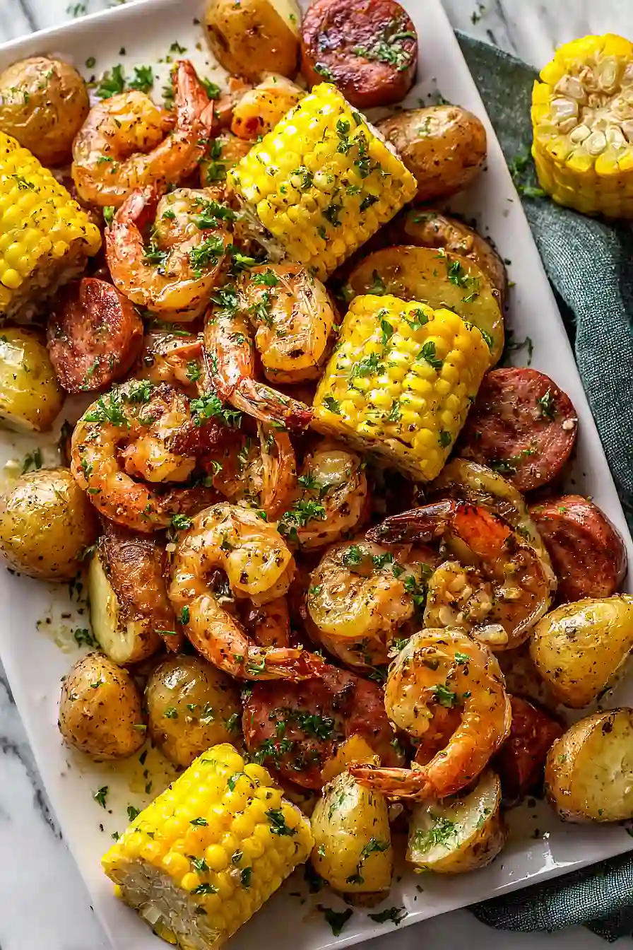 grilled shrimp in foil