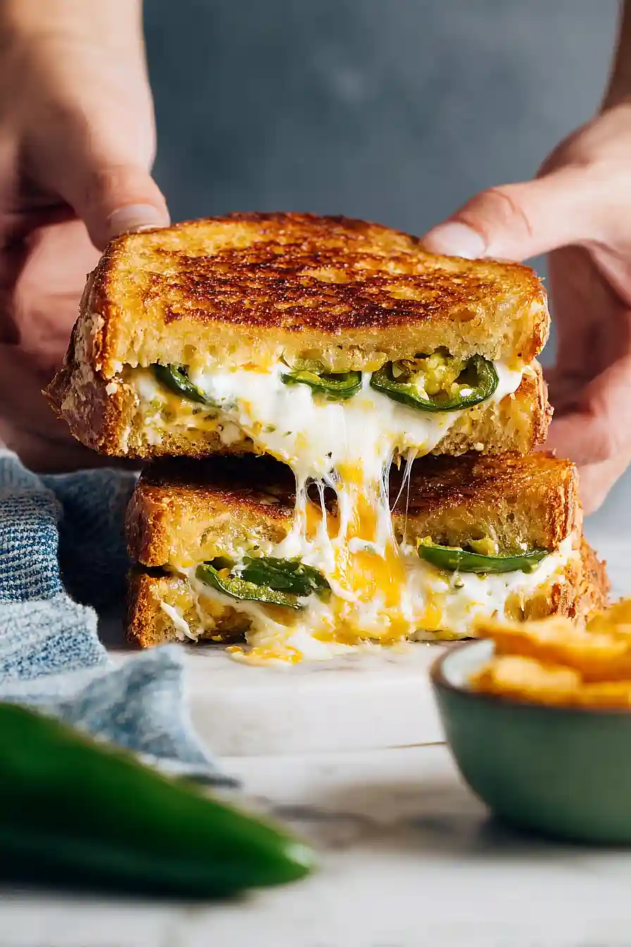 jalapeño popper grilled cheese sandwich