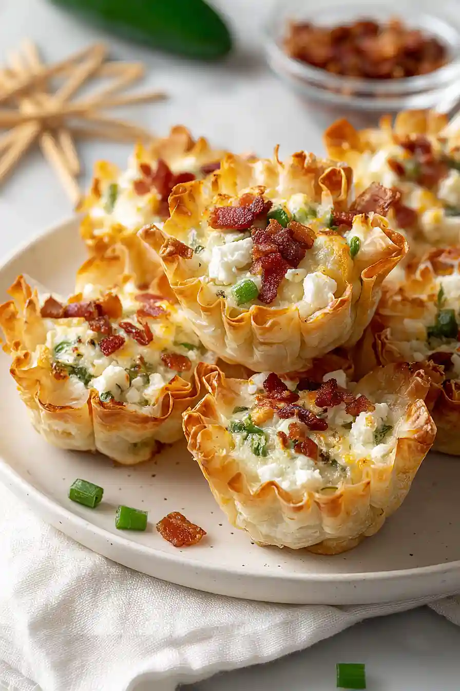 jalapeño popper phyllo cups
