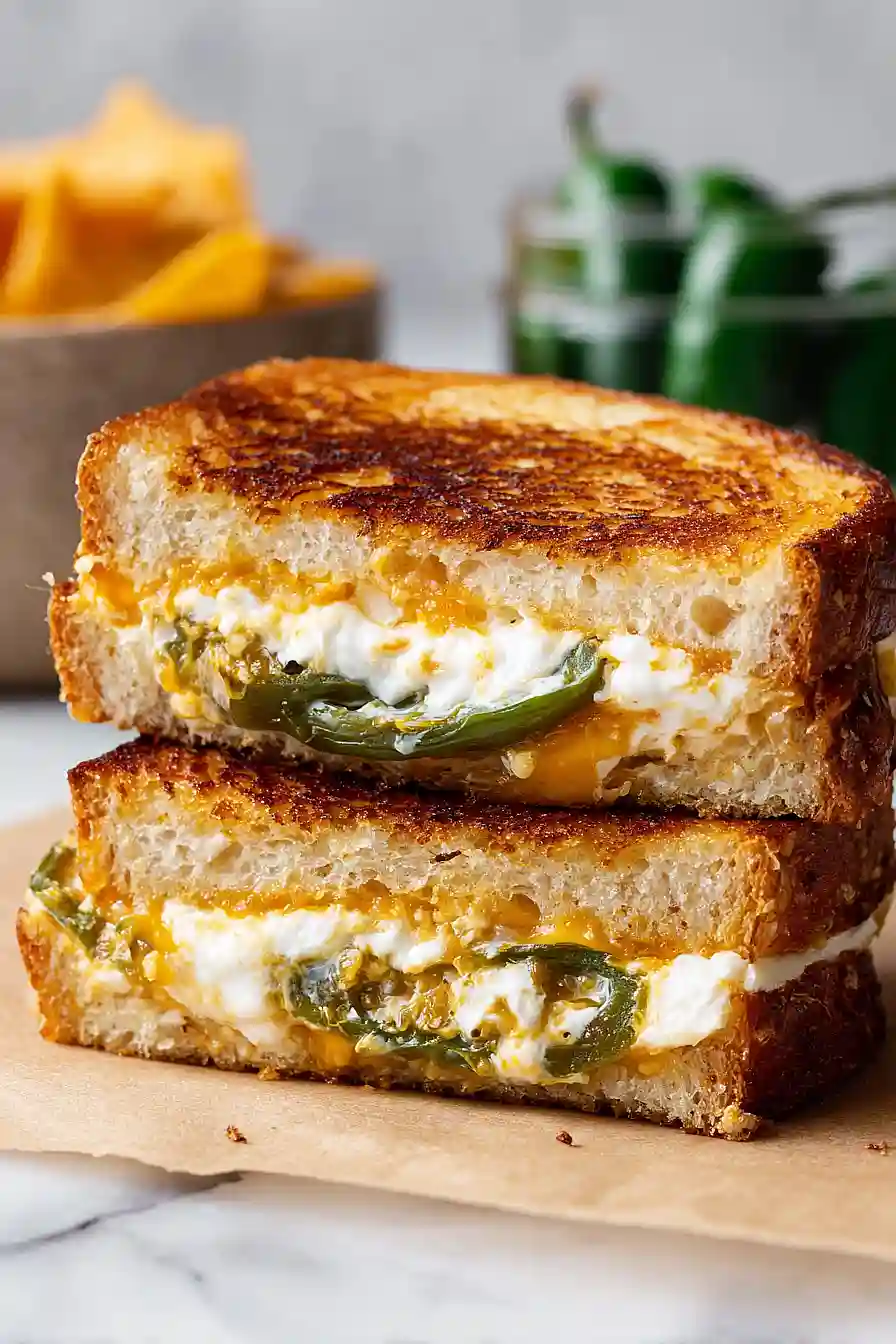 jalapeño popper grilled cheese sandwich