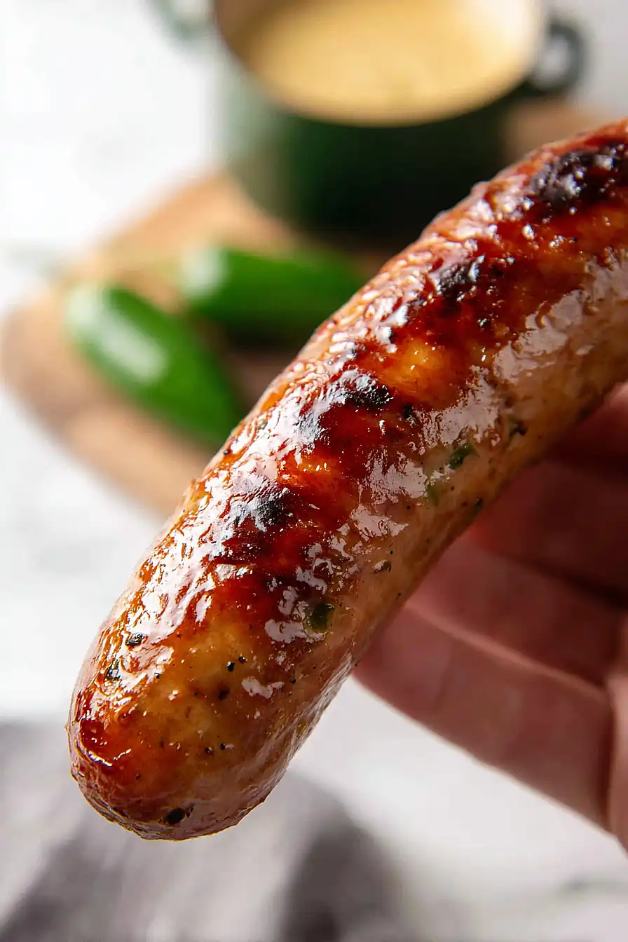 smoked jalapeño popper sausage