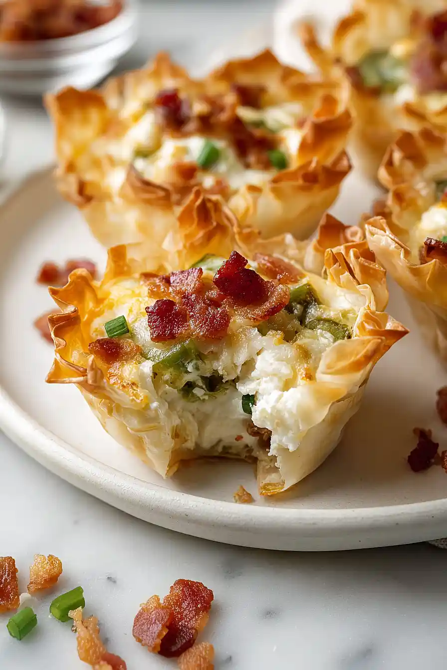 jalapeño popper phyllo cups