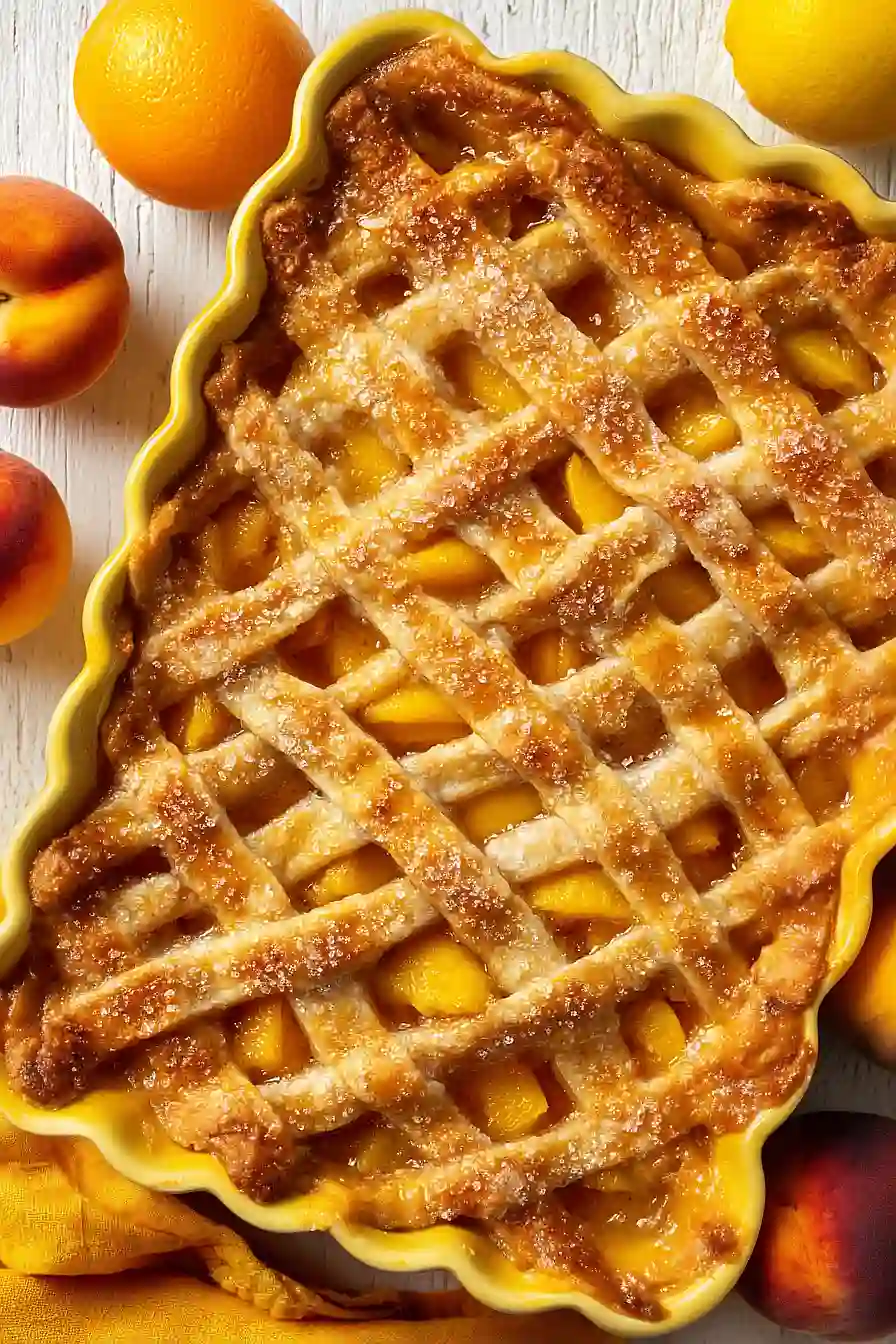 old fashioned peach cobbler