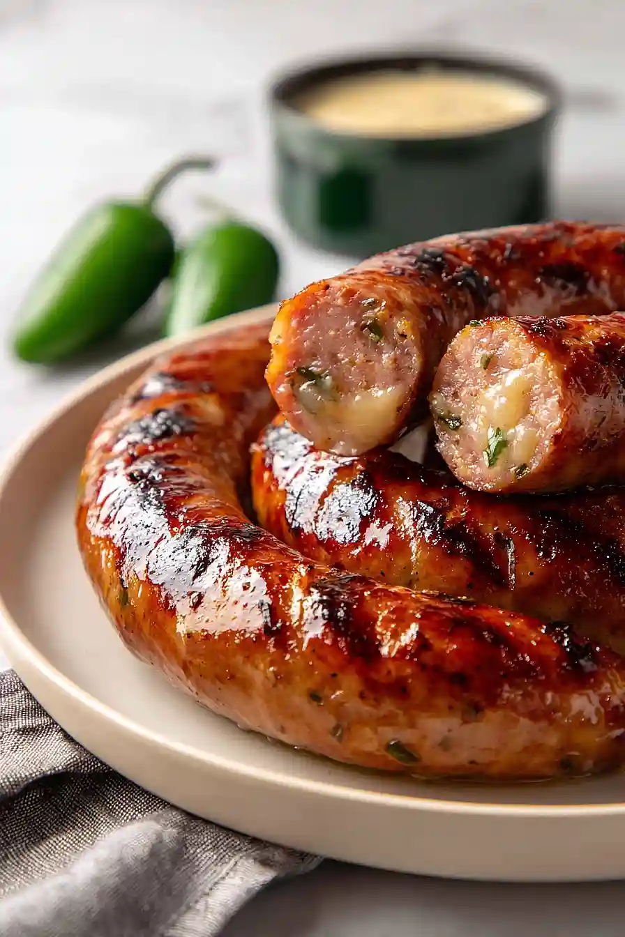 smoked jalapeño popper sausage