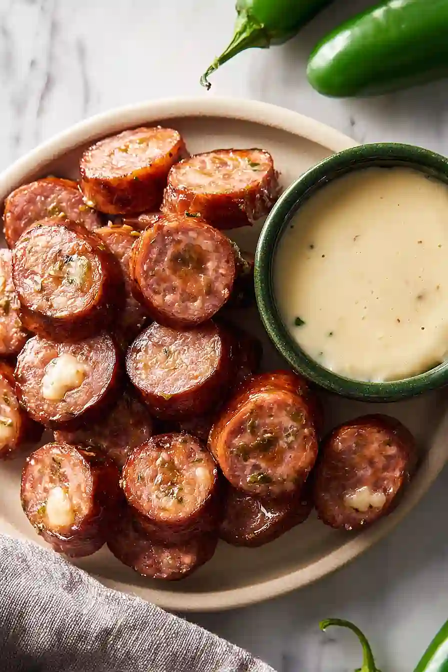 smoked jalapeño popper sausage