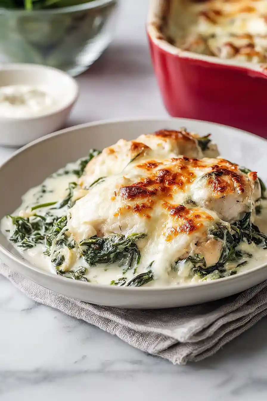 greek yogurt chicken spinach