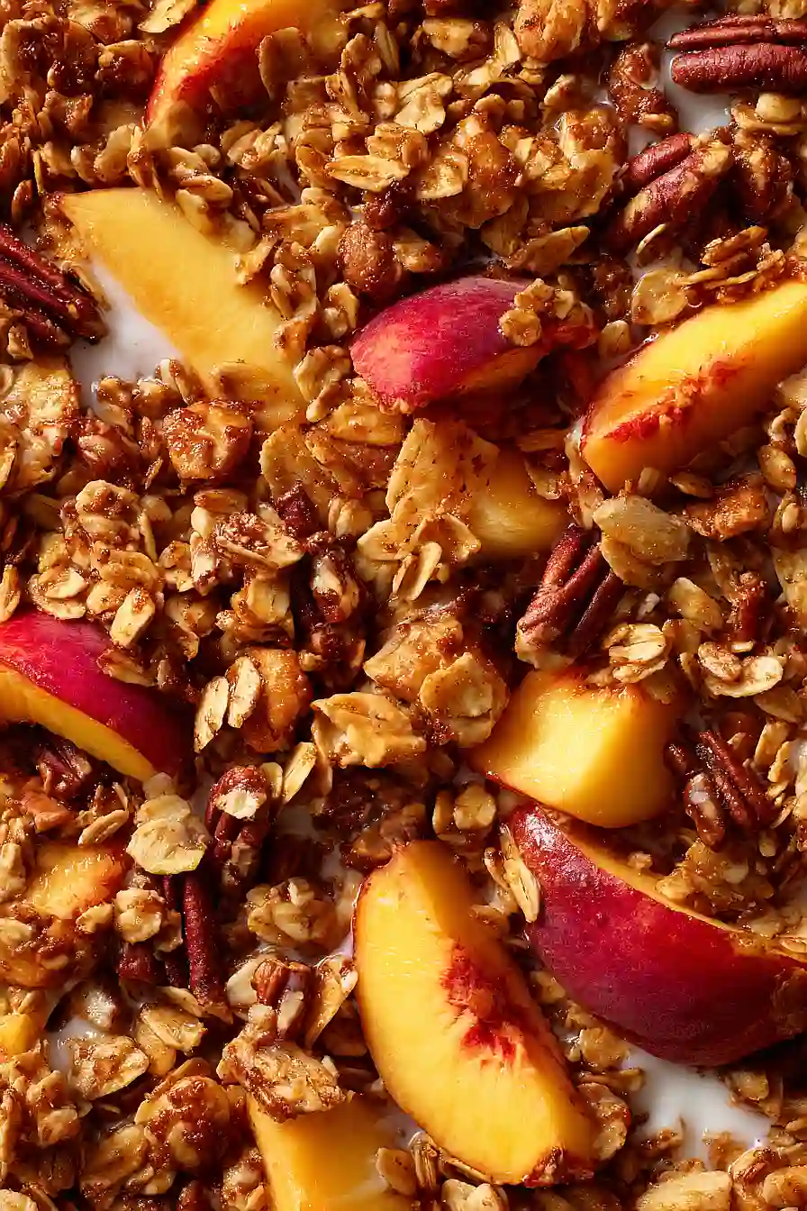 peach cobbler granola