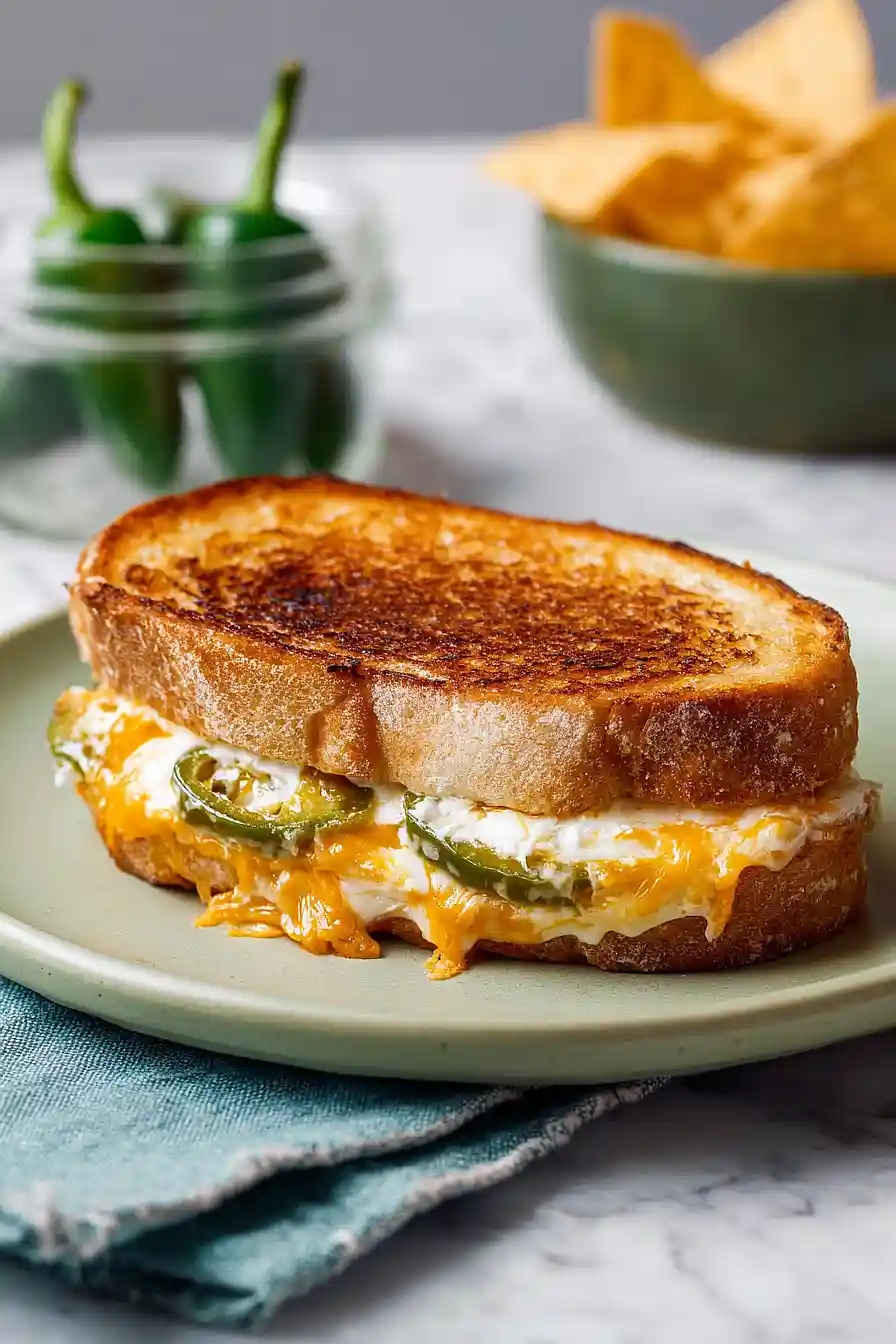 jalapeño popper grilled cheese sandwich