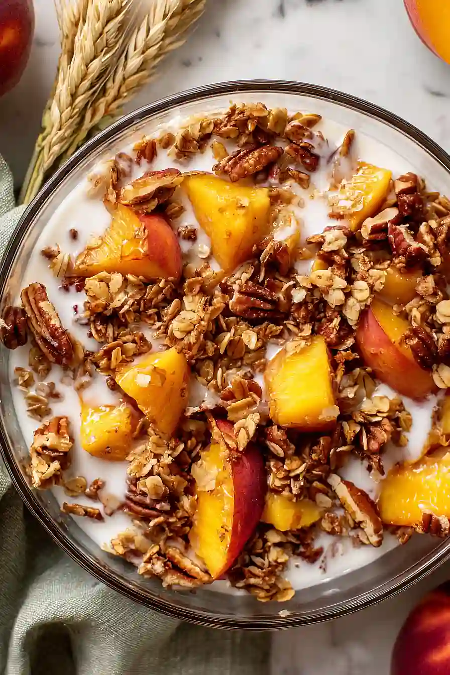 peach cobbler granola