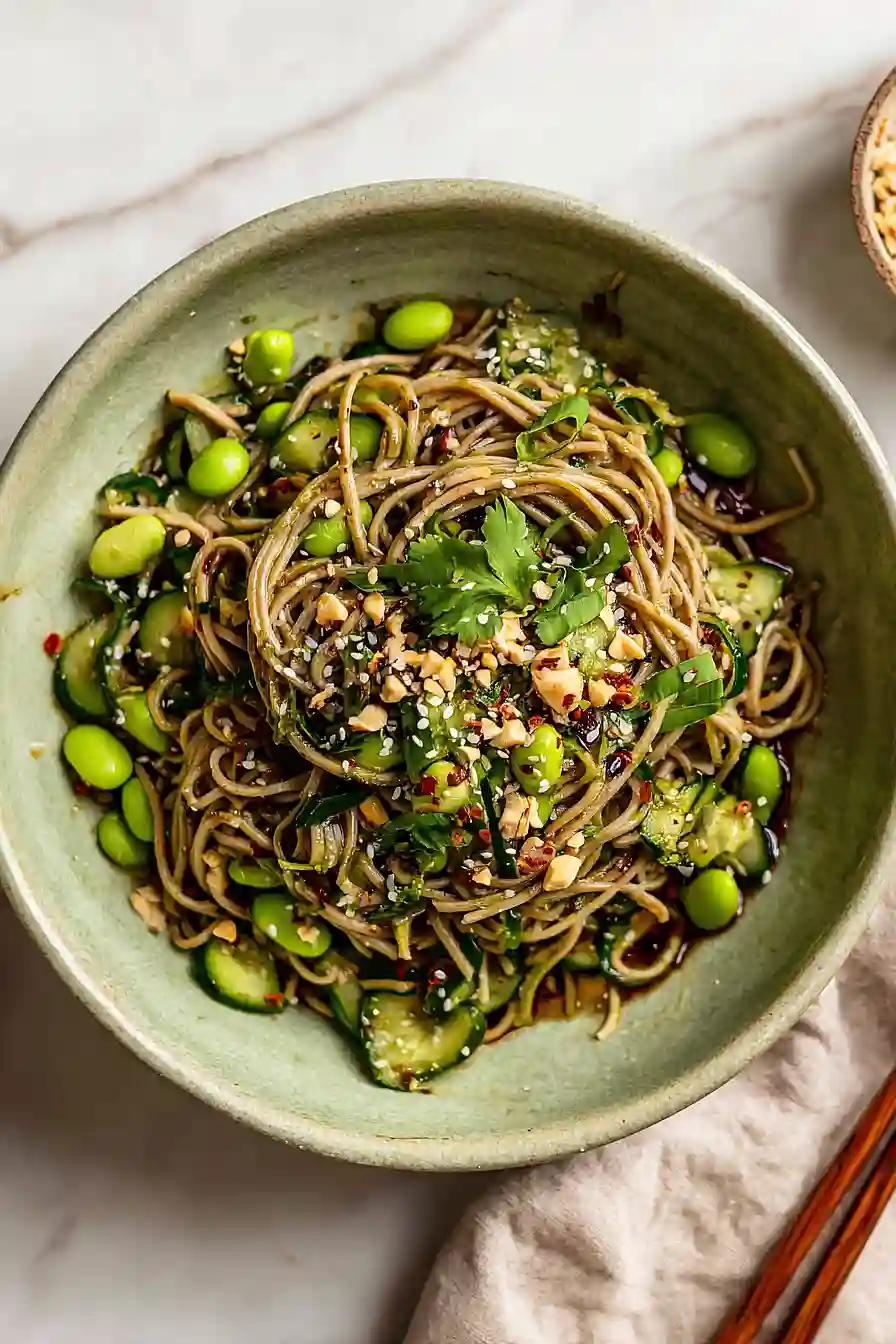 cucumber soba noodle salad