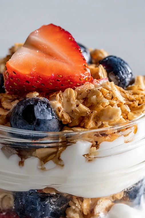 fruit and yogurt parfaits