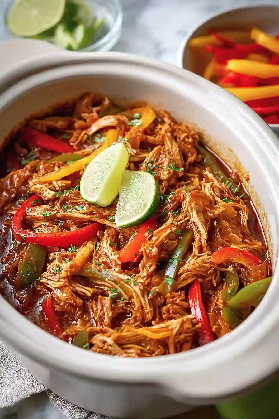 crockpot chicken fajitas