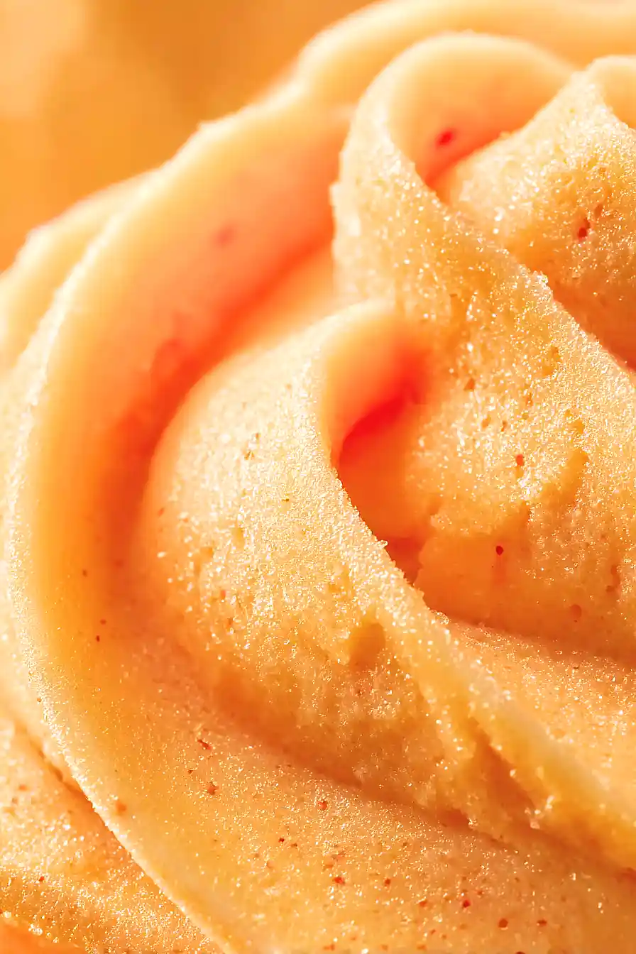 fresh peach sorbet