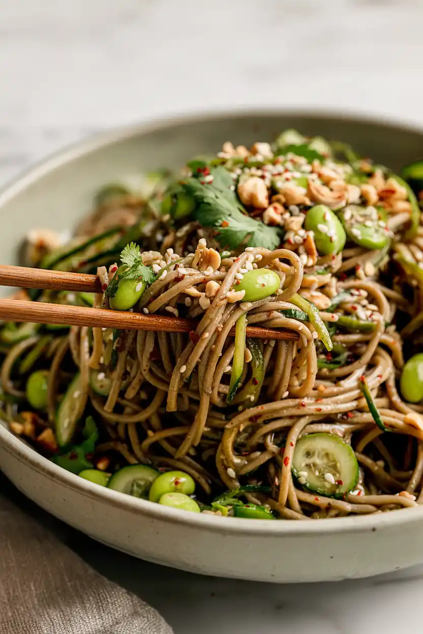 cucumber soba noodle salad