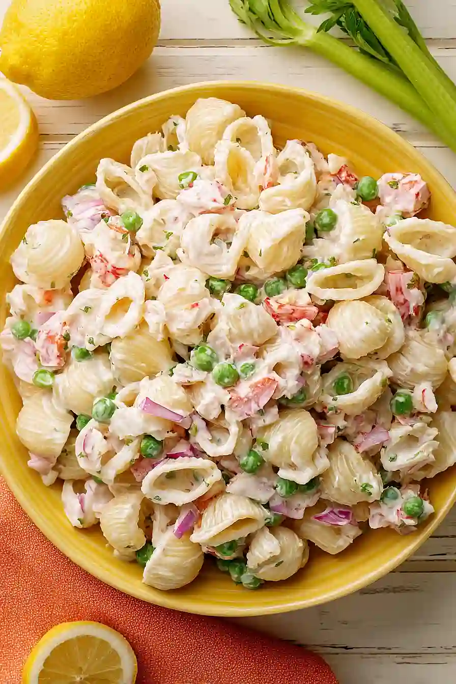 crab pasta salad