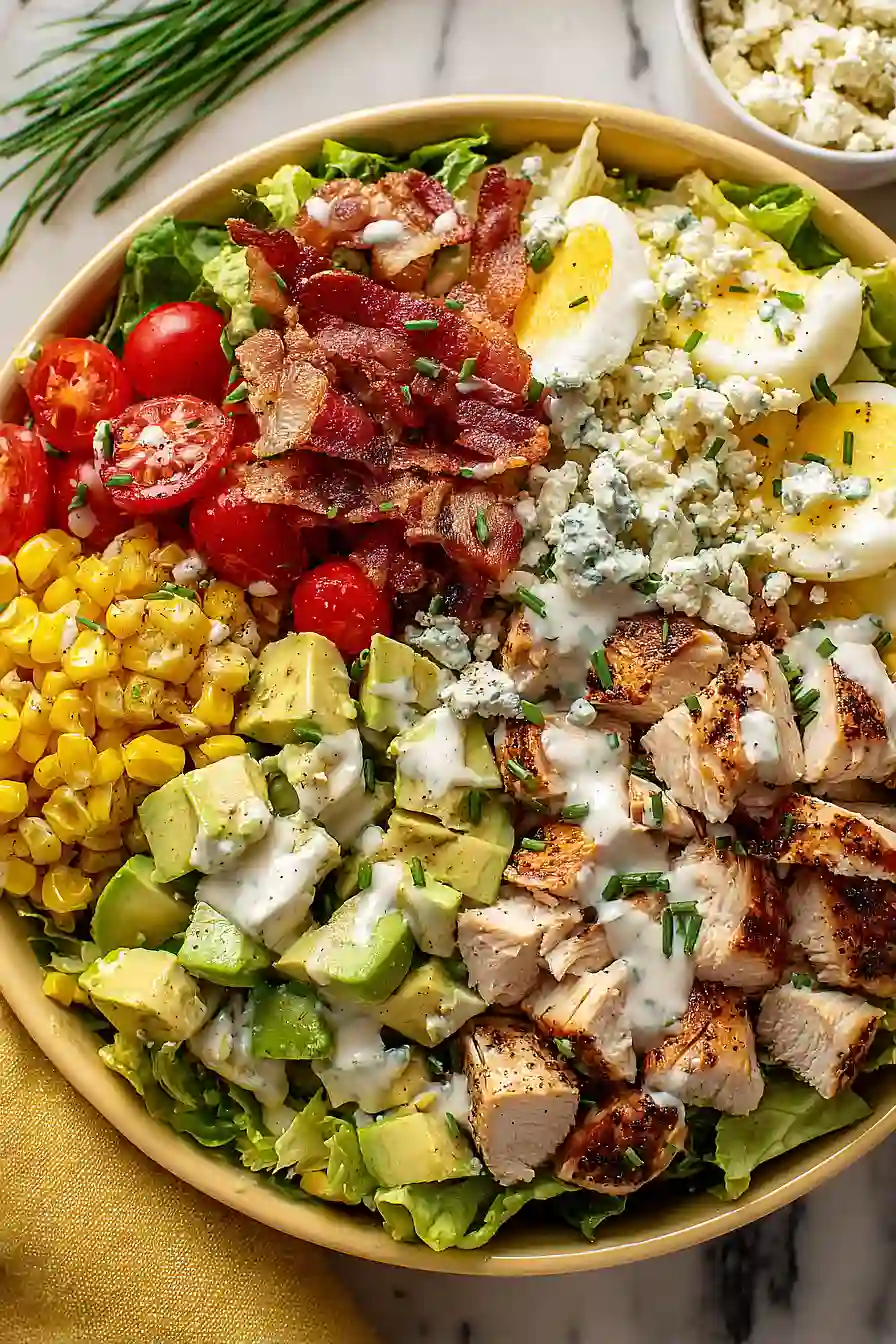 high protein cobb salad